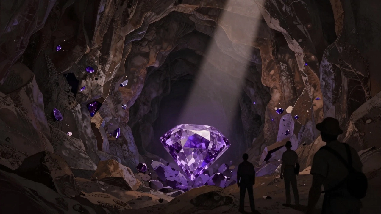 Закрытая шахта Аргайл, из которой добывали редкие фиолетовые алмазы.